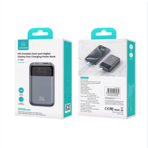 USAMS CD221 PPS 33W Fast Charge Mobile Phone Battery Charger Power Bank 10000mah with Digital Display